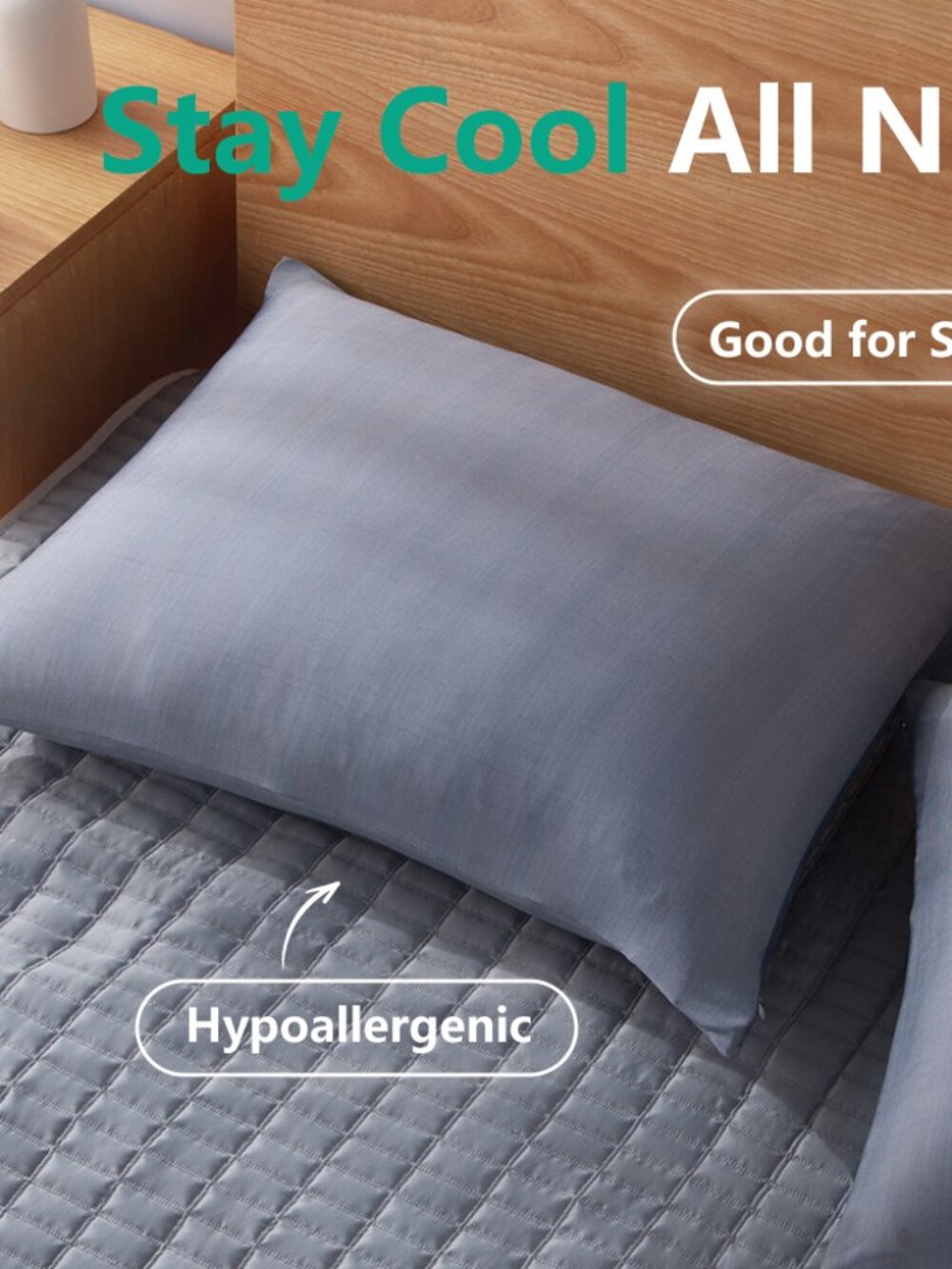 Kasentex Cooling Pillowcases King Size - New Original Packing